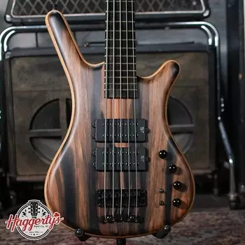 Басс гитара Warwick Pro Series Corvette $$ Limited-edition 2023 Electric 5-string Bass Guitar - Natural Oil Finish with Gig Bag