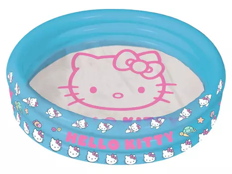 Бассейн Hello Kitty с 3 кольцами, прозрачный синий, 100 x 23 см
