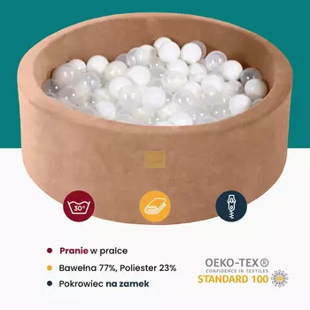 Бассейн MeowBaby круглый сухой детский 90х40см/