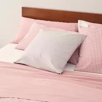 Bassols Плоские простыни из органического хлопка плотностью 200 нитей, перкаль, хлопковые бассоли, розовый