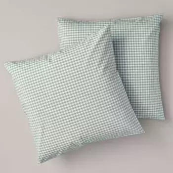 Bassols В упаковке 2 квадрантных чехла, длинноволокнистый хлопок премиум-класса, 200 нитей, перкаль, Аран Бассолс, зеленый