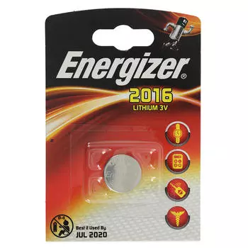 Батарея Energizer CR2016, серебряный