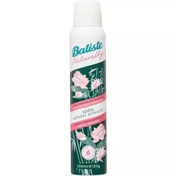 Batiste Naturally Bamboo Fiber & Gardenia Спрей для освежения волос, не требующий смывания, 200 мл