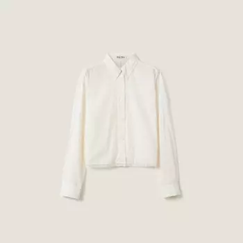 Батистовая рубашка Miu Miu, белый