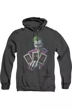 Batman 3 Of A Kind Adult Heather Hoodie / Толстовка с капюшоном Gildan, черный