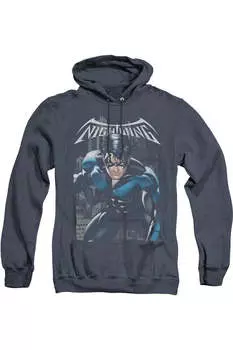 Batman A Legacy Adult Heather Hoodie / Толстовка с капюшоном Gildan, темно-синий