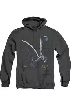 Batman Arkham Asylum Arkham Batman Adult Heather Hoodie / Толстовка с капюшоном Gildan, черный