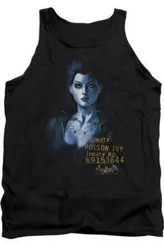 Batman Arkham Asylum Arkham Poison Ivy Взрослый Майка Gildan, черный