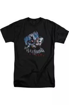 Batman Arkham City Jokes On You! Короткий рукав для взрослых, высокая футболка / футболка Gildan, черный