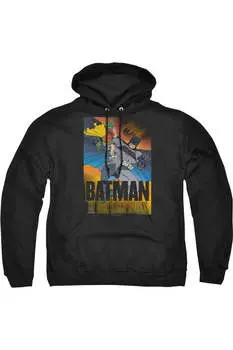 Batman Dk Returns Adult Pull Over Hoodie / Толстовка с капюшоном Gildan, черный