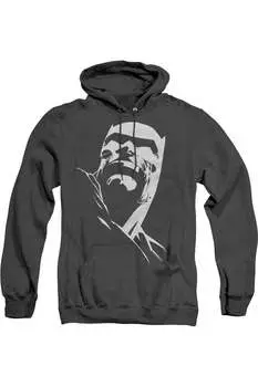 Batman Dkr Head Adult Heather Hoodie / Толстовка с капюшоном Gildan, черный