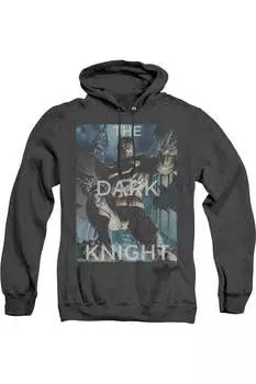 Batman Fighting The Storm Adult Heather Hoodie / Толстовка с капюшоном Gildan, черный