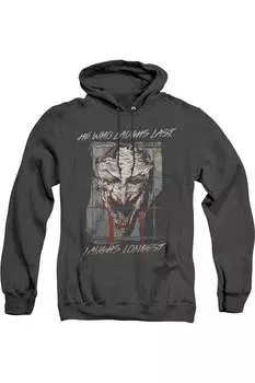 Batman Just For Laughs Adult Heather Hoodie / Толстовка с капюшоном Gildan, черный