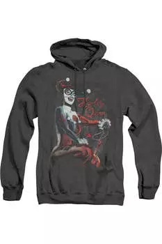 Batman Laugh It Up Adult Heather Hoodie / Толстовка с капюшоном Gildan, черный