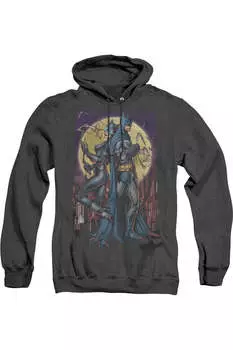 Batman Paint The Town Red Adult Heather Hoodie / Толстовка с капюшоном Gildan