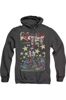 Batman Quinn One Adult Heather Hoodie / Толстовка с капюшоном Gildan, черный