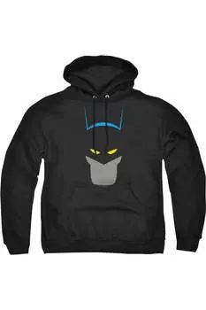 Batman Simplified Adult Pull Over Hoodie / Толстовка с капюшоном Gildan, черный
