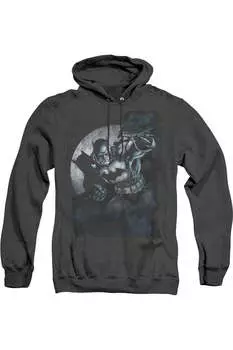 Batman Spotlight Adult Heather Hoodie / Толстовка с капюшоном Gildan, черный