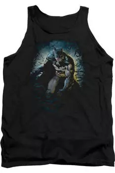 Бэтмен Bat Cave взрослый майка Gildan, черный