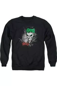 Бэтмен Джокер распыляет The City Adult Crewneck Толстовка Gildan, черный