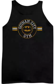 Бэтмен Gotham City Gym Майка для взрослых Gildan, черный