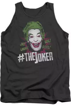 Бэтмен Классика ТВ #Джокер Взрослый Майка Gildan, цвет charcoal