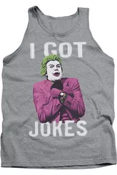 Бэтмен Классика ТВ Есть Шутки Взрослая Майка Gildan, цвет athletic heather