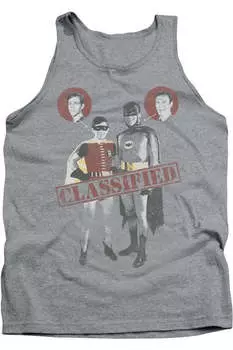 Бэтмен Классика ТВ Классифицированный Взрослый Майка Gildan, цвет athletic heather