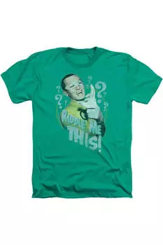 Бэтмен Классика ТВ Загадай мне эту футболку для взрослых Heather / футболка Gildan, цвет kelly green