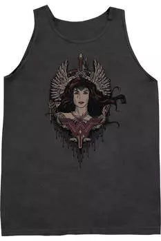 Бэтмен против Супермена Крылатая Богиня Взрослая майка Gildan, цвет charcoal