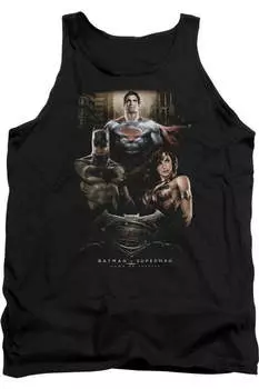 Бэтмен против Супермена Три взрослых Майка Gildan, черный