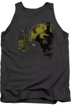 Бэтмен Темный Город Взрослый Майка Gildan, цвет charcoal