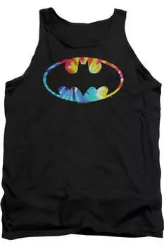 Бэтмен Tie Dye Batman Logo Майка для взрослых Gildan, черный