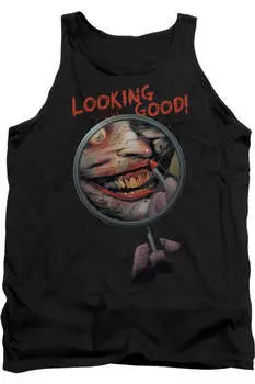 Бэтмен Выглядит Хорошо Взрослая Майка Gildan, черный