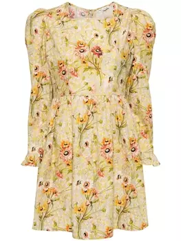 Batsheva платье мини с цветочным принтом из коллаборации с Laura Ashley, разноцветный