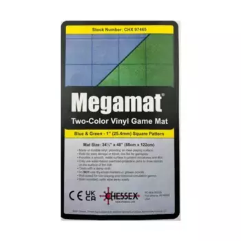 BattleMat — двусторонний — 34 1/2 X 48 виниловых синих и зеленых квадрата, Mats (Chessex)