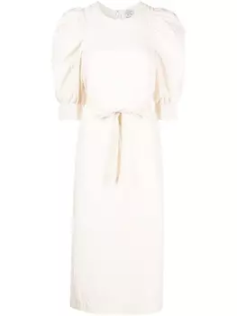 Baum Und Pferdgarten платье миди Alya с объемными плечами, нейтральный цвет