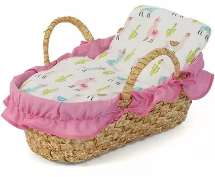 Bayer Chic 233 08 - Плетеная корзина для куклы ростом до 45 см - Bayer Chic 233 08