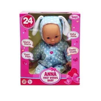 Bayer, Кукла Анна Первые слова, одежда для кроликов, 38см, 93822AD
