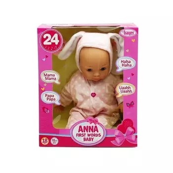 Bayer, Кукла Анна Первые слова, одежда для кроликов, 38 см, 93822AA