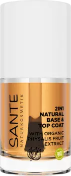База и усилитель Верхнее покрытие 2в1 Натуральное 10мл SANTE NATURKOSMETIK
