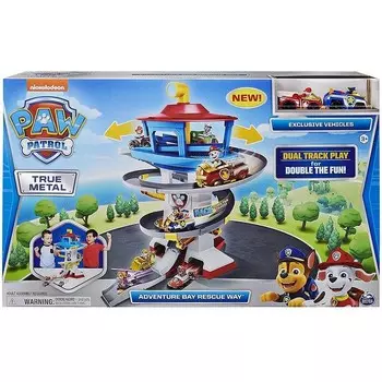 База с горкой, Spin Master, Щенячий патруль, Спасательный путь из Бухты приключений.