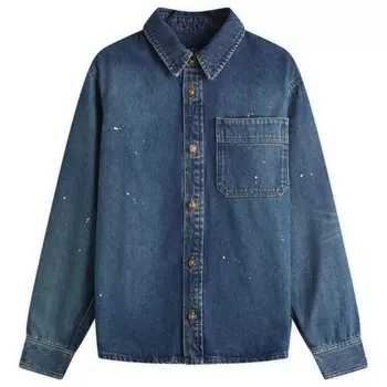 Базельская Джинсовая рубашка-овершот Basile painter A.P.C., индиго