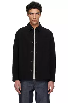 Базиль вышитая нагрудная рубашка-овершот A.P.C., черный