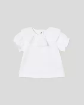 Базовая детская футболка с коротким рукавом Coconut El Corte Ingls, белый
