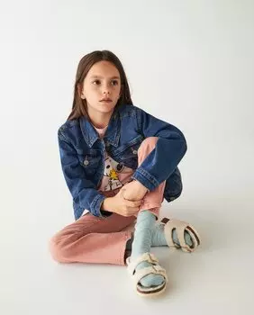 Базовая джинсовая куртка для девочки El Corte Ingls, синий