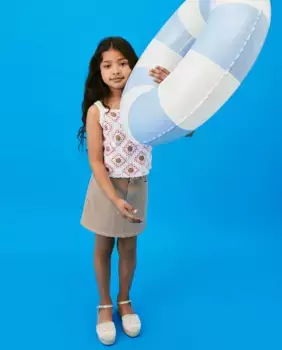 Базовая джинсовая юбка для девочек Kids El Corte Ingls, коричневый