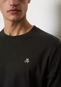 Базовая футболка 2 Pack Regular Marc O'Polo, черно-серая