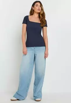 Базовая футболка 2 PACK SQUARE NECK Long Tall Sally, темно-синий