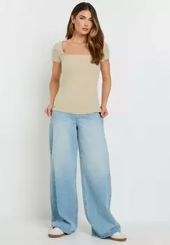 Базовая футболка 2 PACK SQUARE NECK Long Tall Sally, бежевый